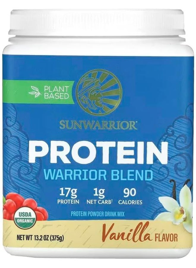 صن واريور مسحوق بروتين نباتي عضوي عالي الأداء ومناسب لنظام كيتو من Sunwarrior Blend بنكهة الفانيليا 375 جرام - Image 1